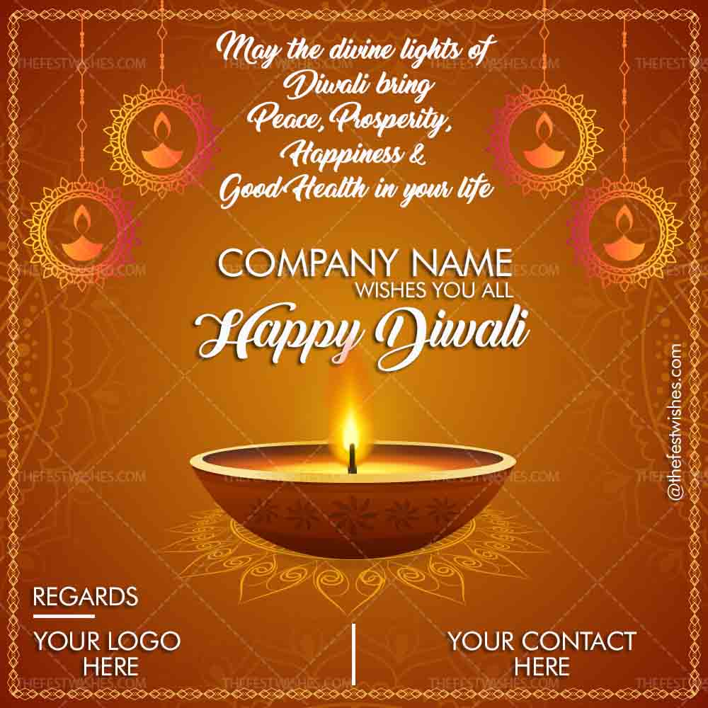 Diwali Wishes Greeting 4 | Customized festival wishes with name