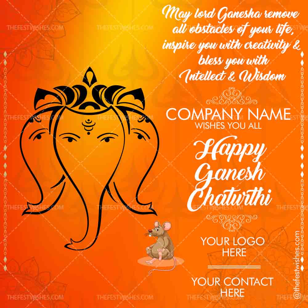 Ganesh Chaturthi Wishes Greeting 2 | Customized festival wishes ...