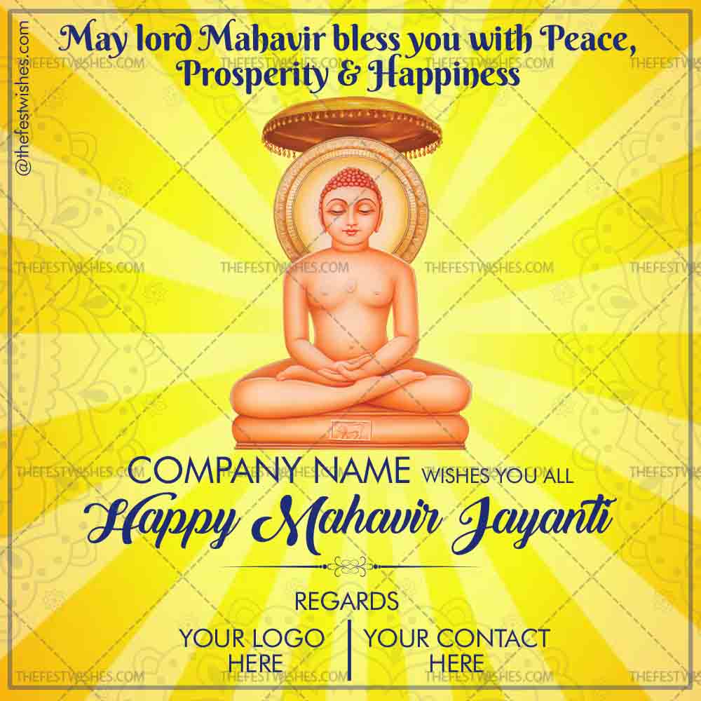 Premium Vector | Mahavir jayanti celebration background the birth of  mahaveer | Celebration background, Creative poster design, Business poster