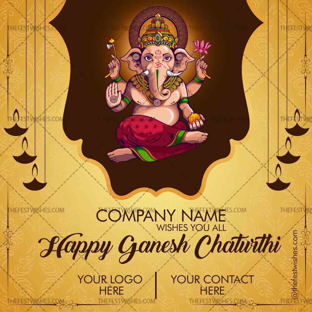 Ganesh Chaturthi Wishes Greeting 5 | Customized festival wishes ...